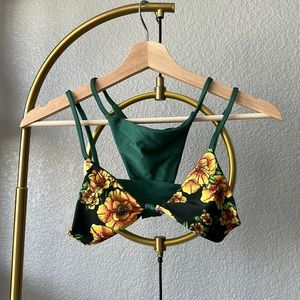 Lali + Layla Bikini Set {CHLOE TOP & INKA BOTTOM in EMERALD CITY & POPPY FIELDS}